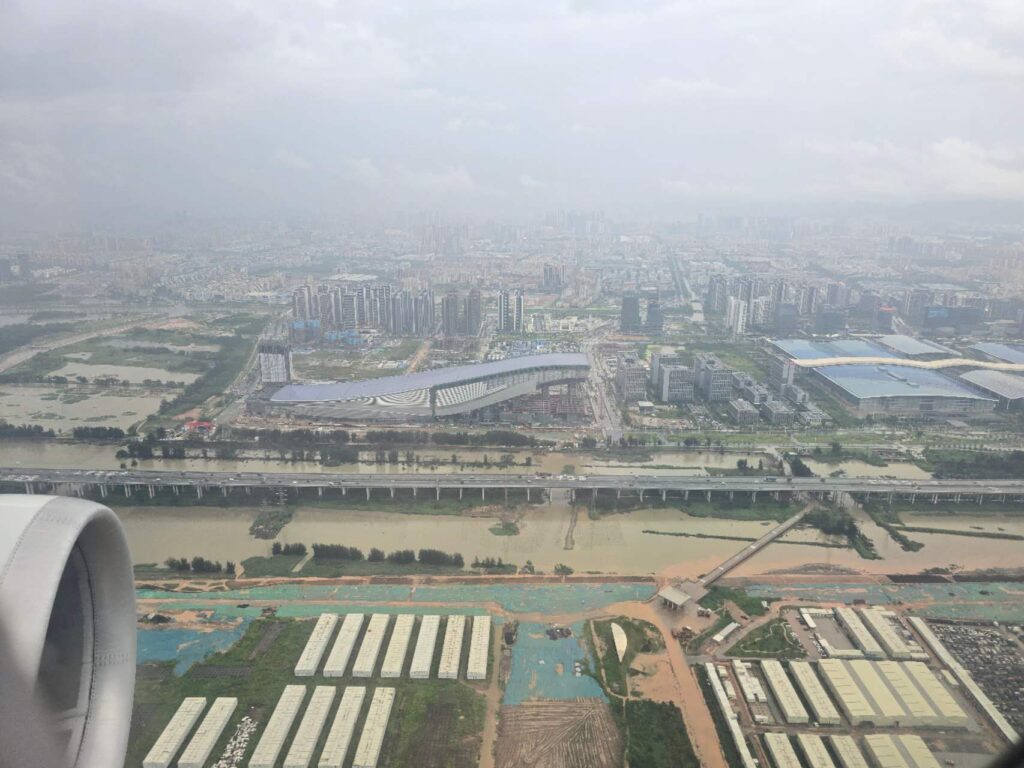 上空から見た深圳